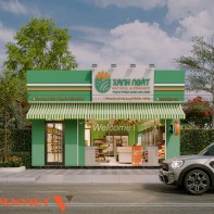 Thiết Kế Siêu Thị Xanh Ngát Natural & Organic tại Vĩnh Phúc 